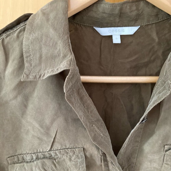 Cupro green shirt dress (pre-owned) - Picture 4 of 6